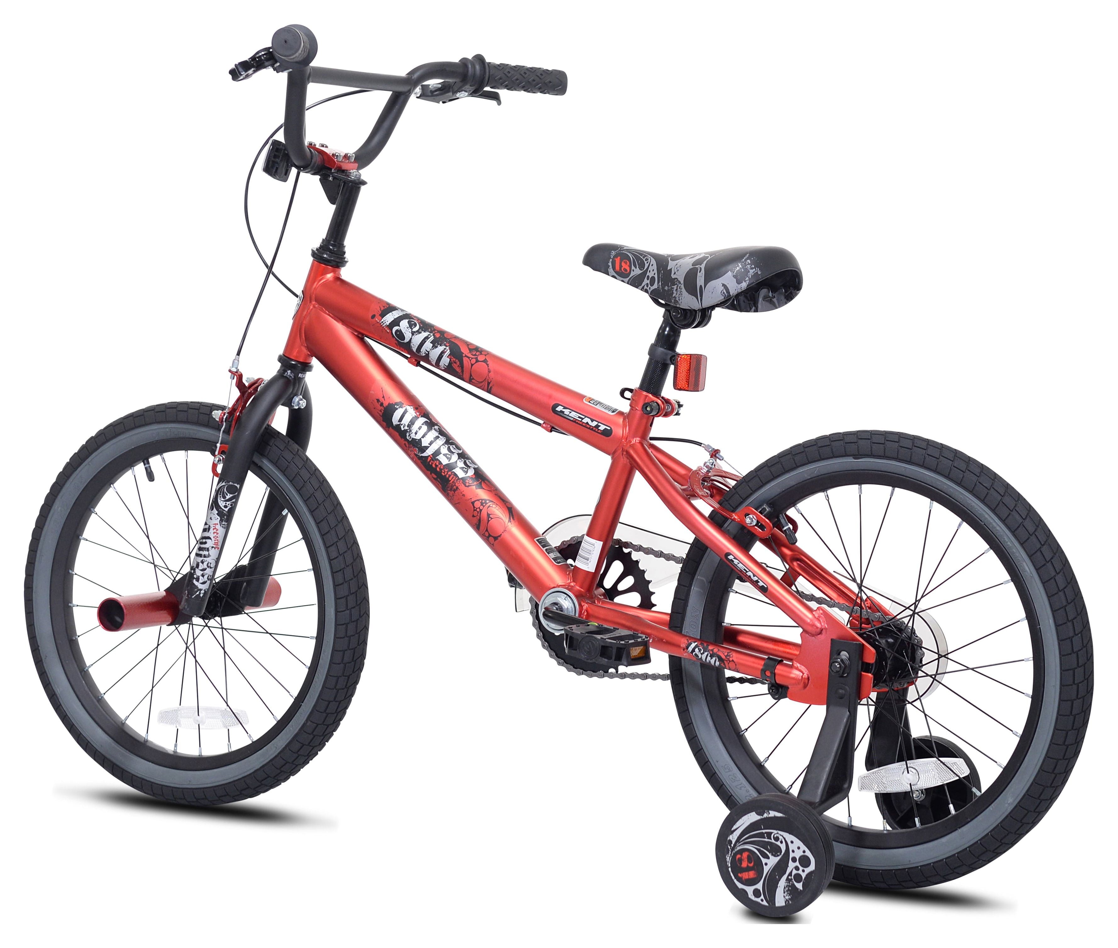 18 Kent Abyss Boy's Freestyle BMX Bicycle, Kids Age 5-7 Years, Red