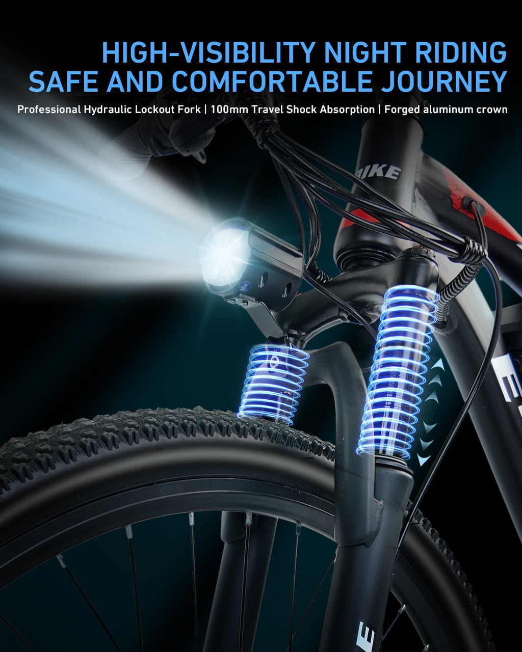 26 Electric Bike for Adults, 500W Motor, 36V Removable Battery, 25MPH & 35 Miles Range, UL2849 Certified, Dual Suspension Commuter Ebike