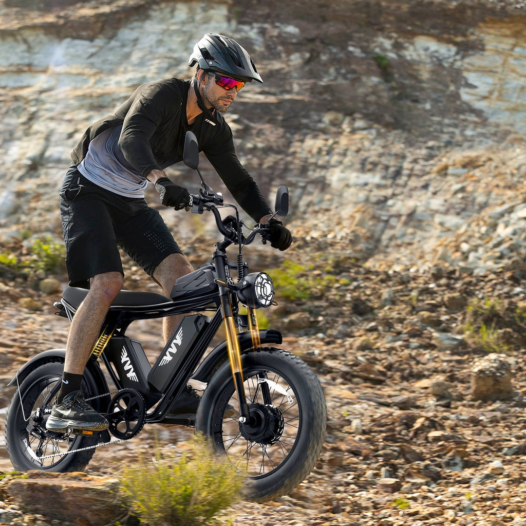 Electric Bike for Adults,1500W 35MPH,48V 20AH 30-80 Miles,20'' Fat Tire Mountain Bike with Rear Rack UL2849