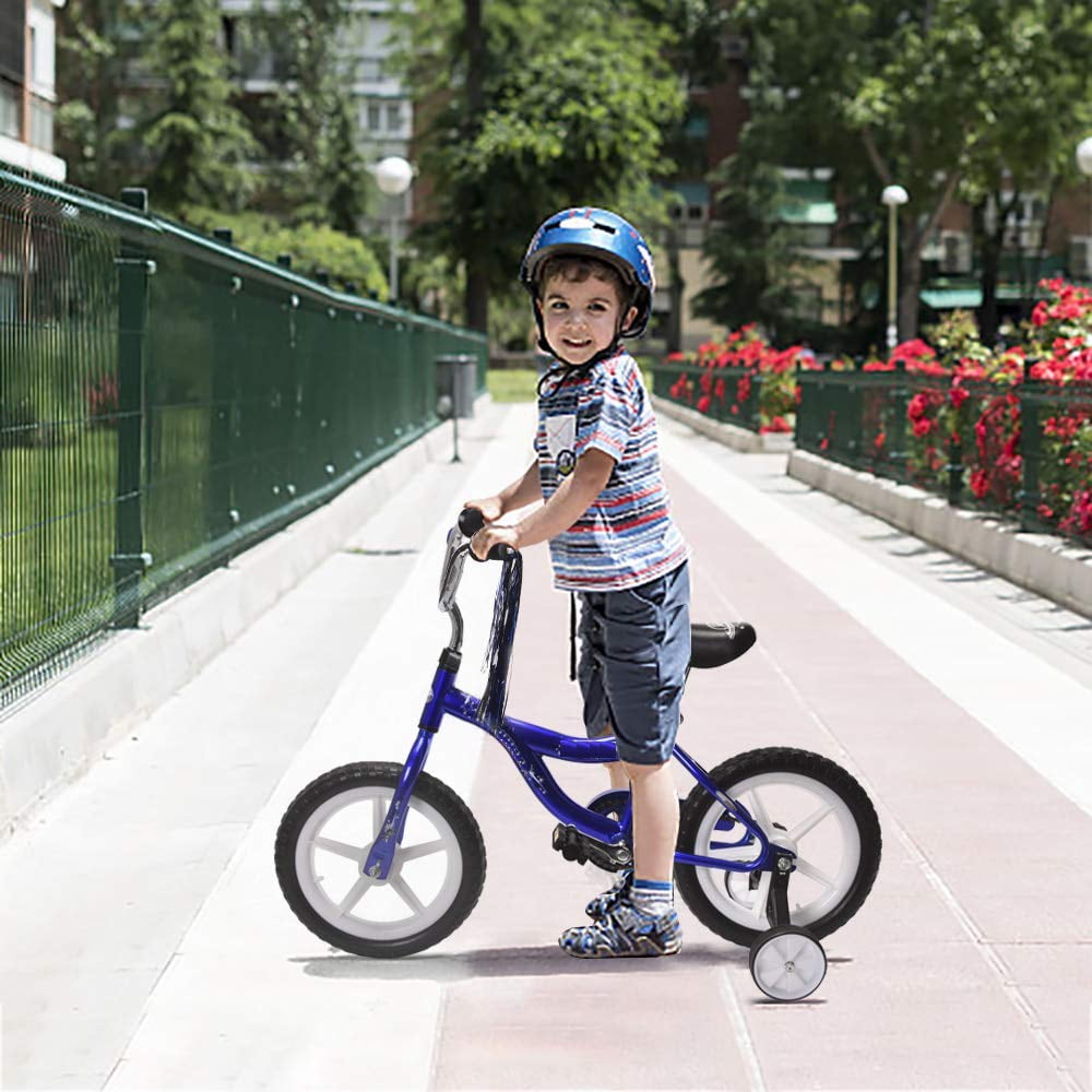 USToyOutlet 12 Kid's Beginner Bicycle for 2-4 Years Old Boys' and Girls' Bike Foam Tire for Indoor Use No Brake - Pink