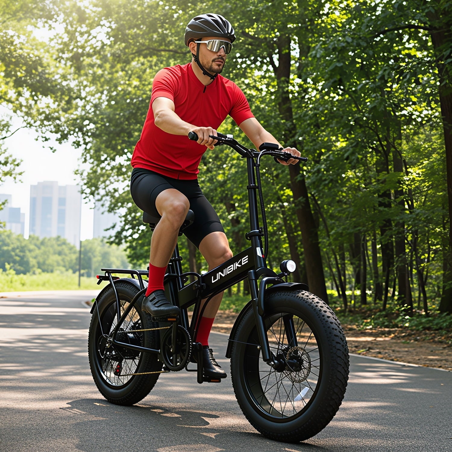 Aairsk 748 Peak Motor Ebike for Adults, 48V 15Ah Electric Bike for Men Women, 20'' Fat Tire Foldable Electric Bicycle for Snow Off-Road Commuter Mountain E-Bike