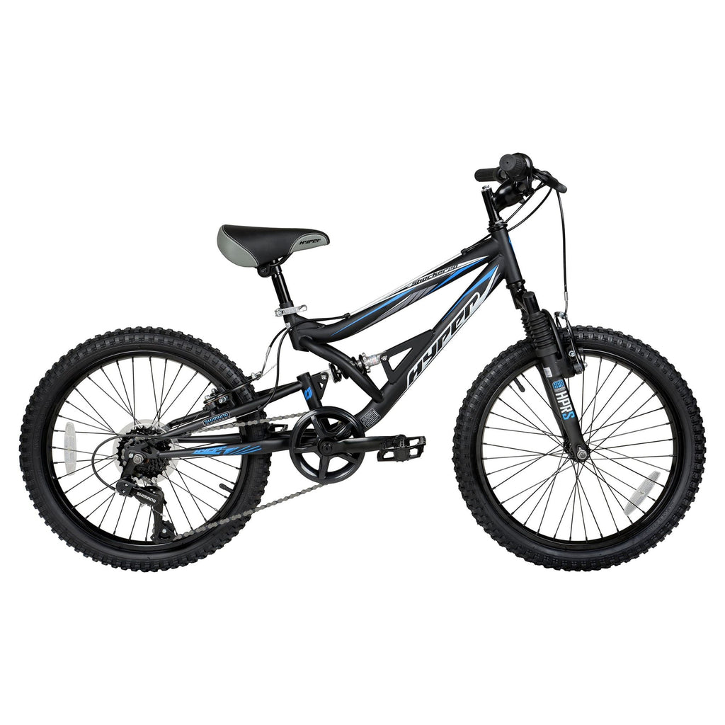 Hyper Bicycles Shocker Mountain Bike, 20 Wheels, Kids Age Group 8-13 Years, Black, Child