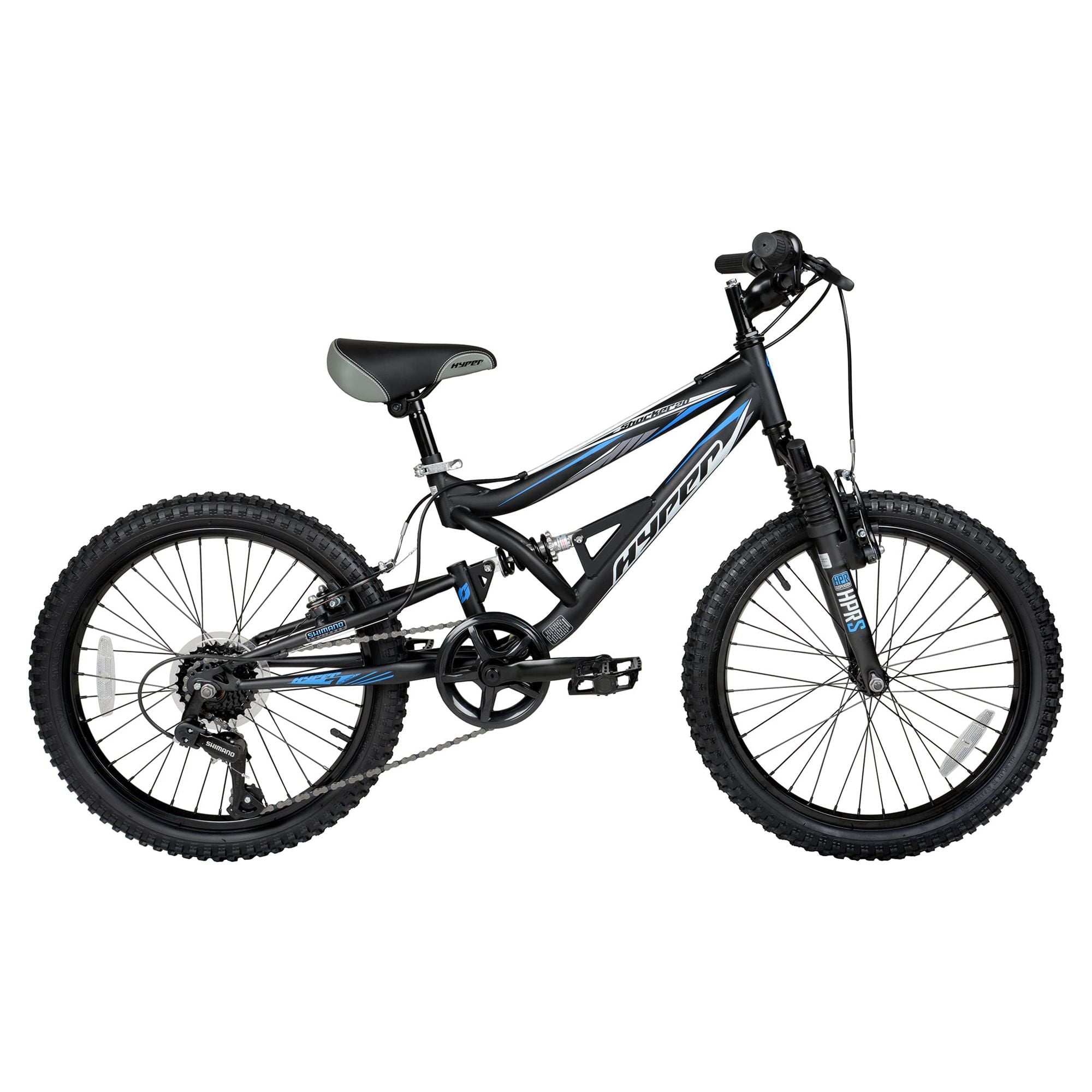Hyper Bicycles Shocker Mountain Bike, 20 Wheels, Kids Age Group 8-13 Years, Black, Child