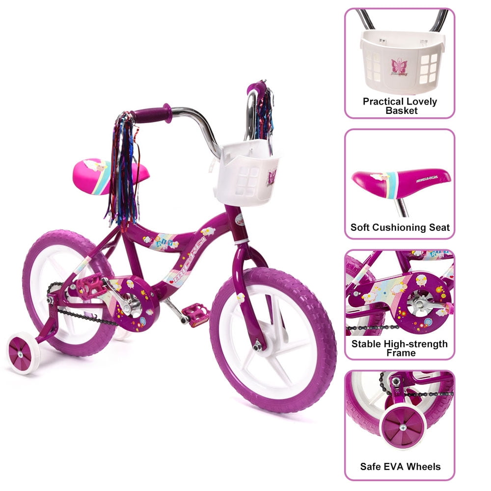 PlayWorld Kid's Beginner Bicycle with Foam Tire, Pink