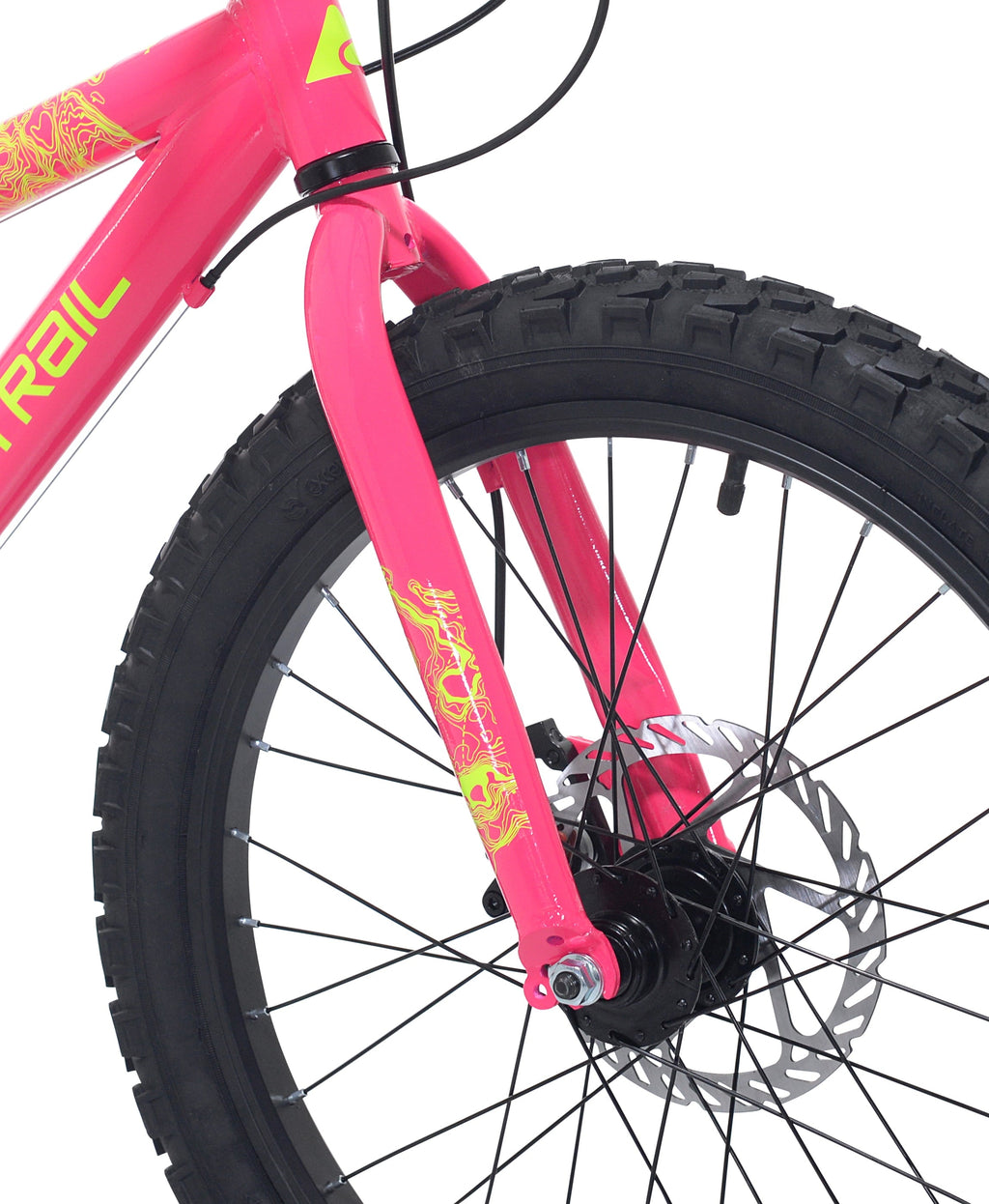 20 Ozark Trail Mountain Bike, 7 Speed, Fits Rider 3'11-4'4, Pink, Child/Tween/Teen, Unisex
