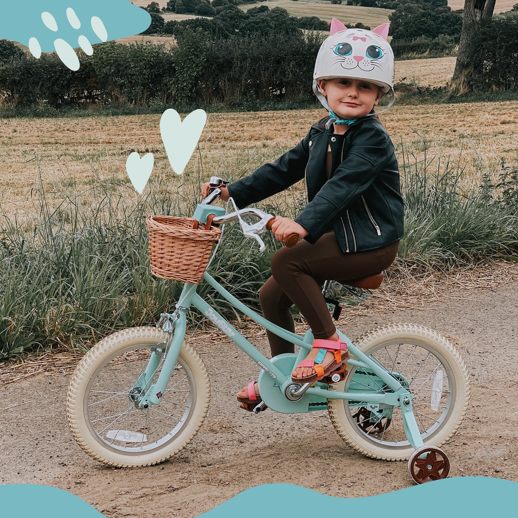 JOYSTAR Girls Bike for 2-13 Years Old Toddlers and Kids, 12 14 16 18 Kids Bike with Training Wheels & Basket, 20 Inch Kid's Bicycle with Kickstand, Retro Style Bikes