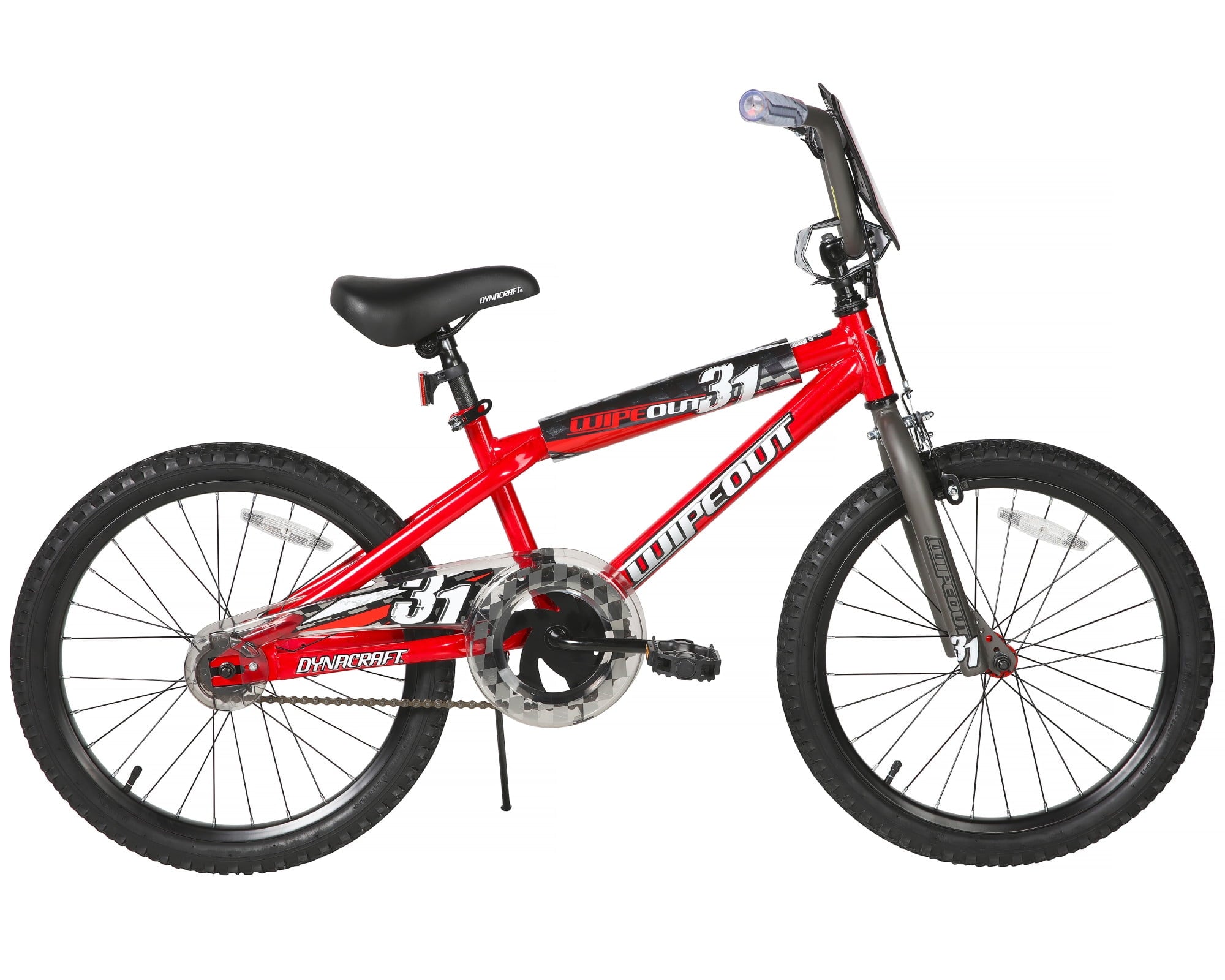 Dynacraft Wipeout Boys 20 BMX Bike, Red, For Kids Age 7-14 Years