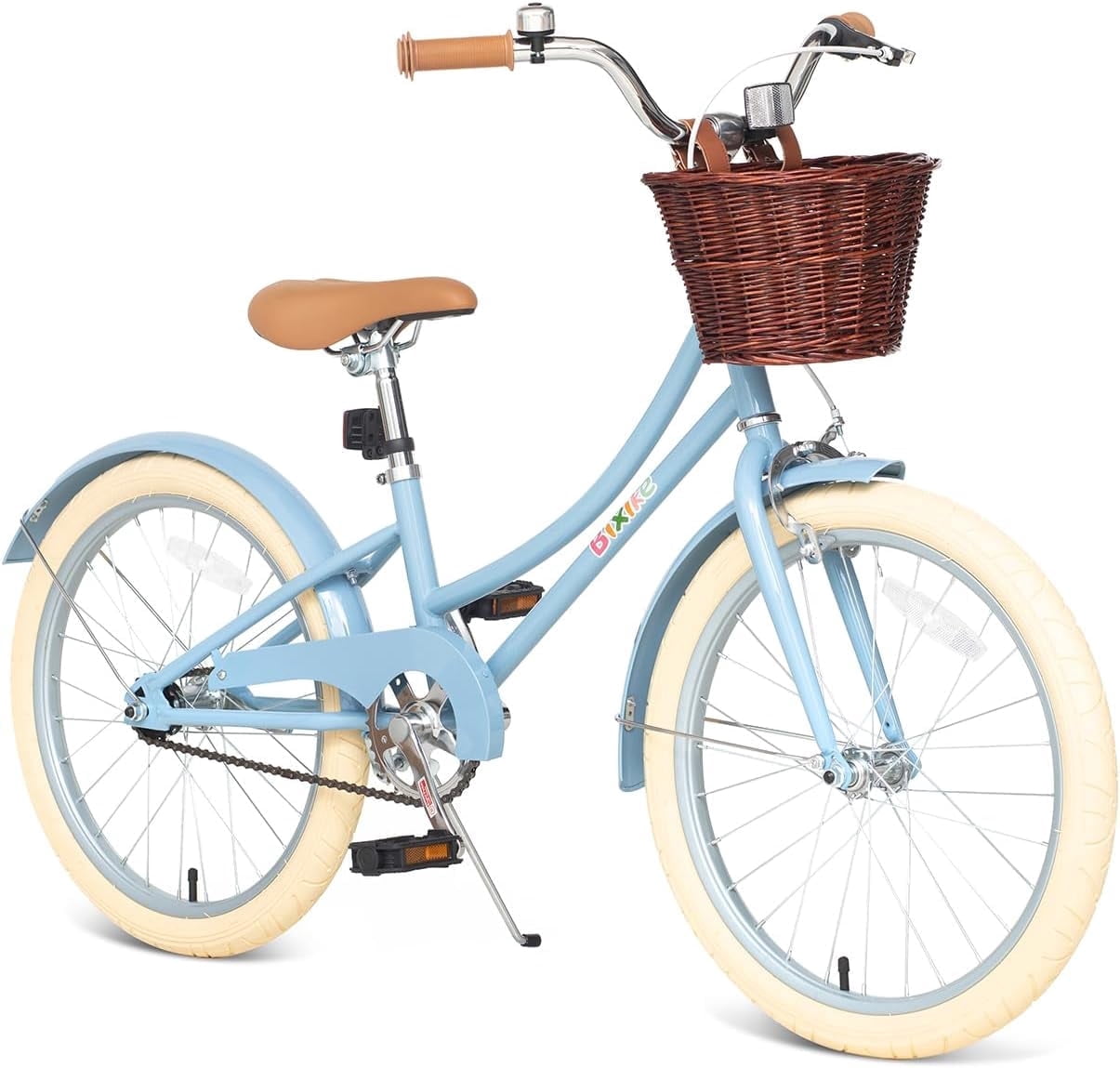 ACEGER 16 Inch Girls Bike with Basket, Purple, Training Wheels, Ages 4-8