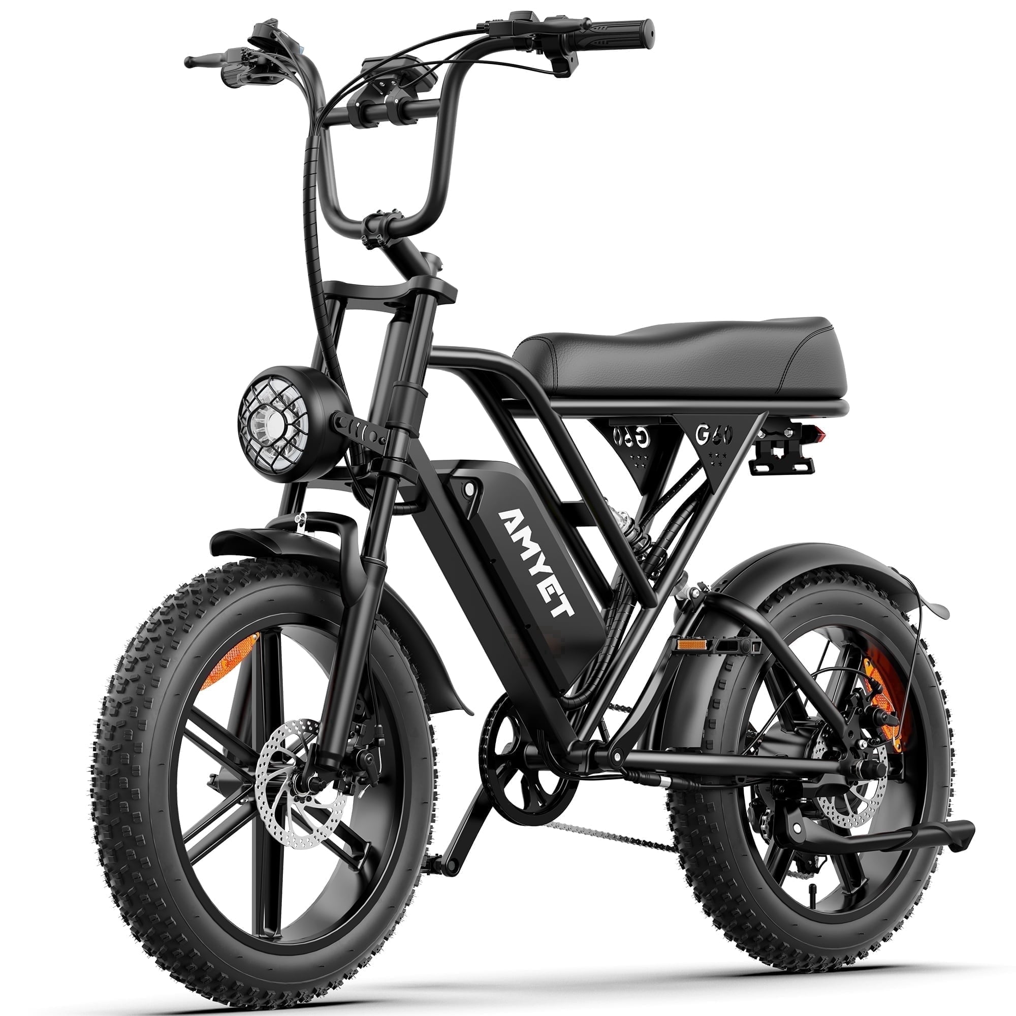 AMYET G60 Electric Bike for Adults, 1000W Peak 1500W, 48V 20Ah, 20x4 Fat Tire E Mountain Bike, UL2849