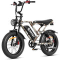 AMYET S8-S Electric Bike 1000W(1500W Peak), 48V 20Ah, 20x4.0 Fat Tire Ebike for Adults, Hydraulic Disc Brakes E-Mountain Bicycle, UL2849