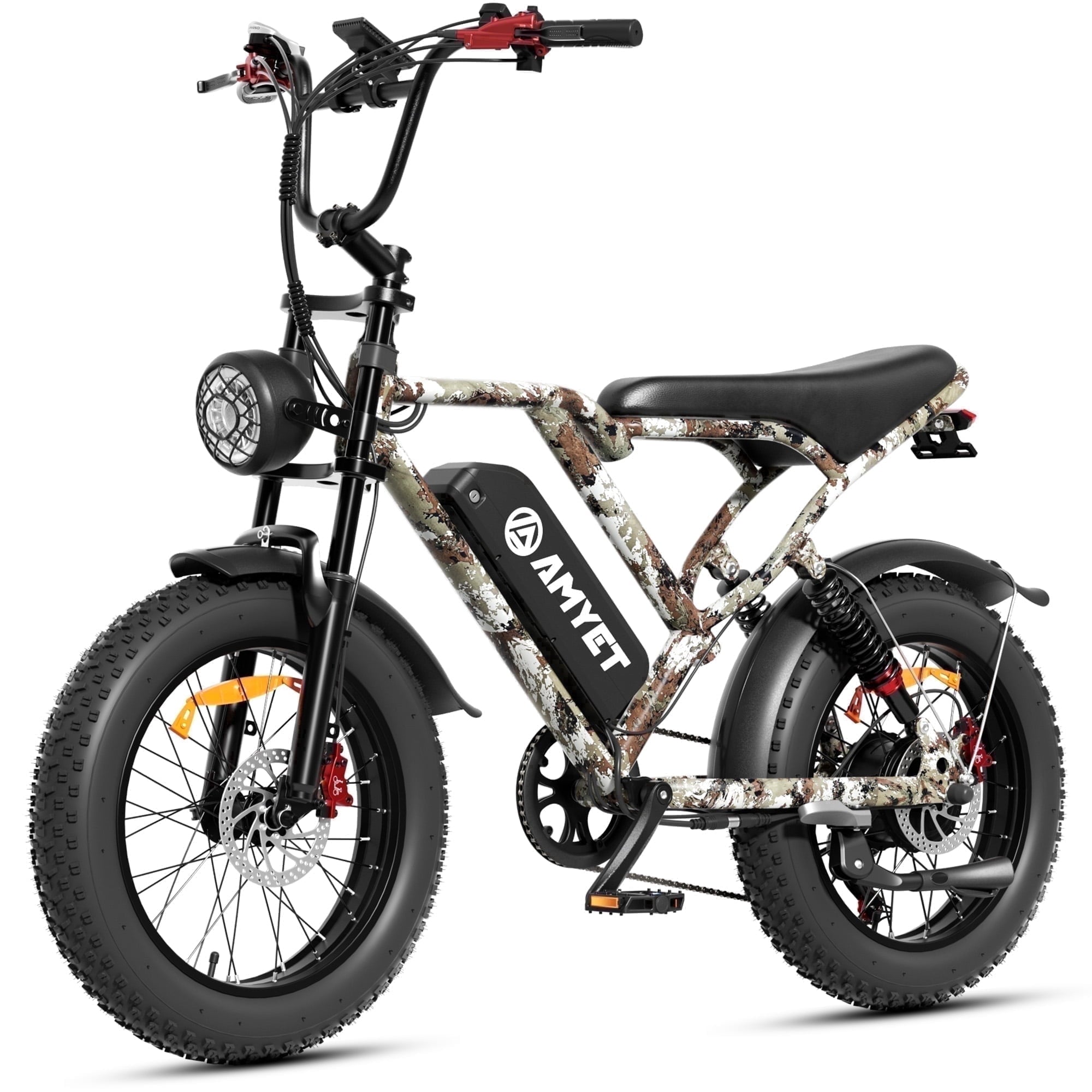 AMYET S8-S Electric Bike 1000W(1500W Peak), 48V 20Ah, 20x4.0 Fat Tire Ebike for Adults, Hydraulic Disc Brakes E-Mountain Bicycle, UL2849