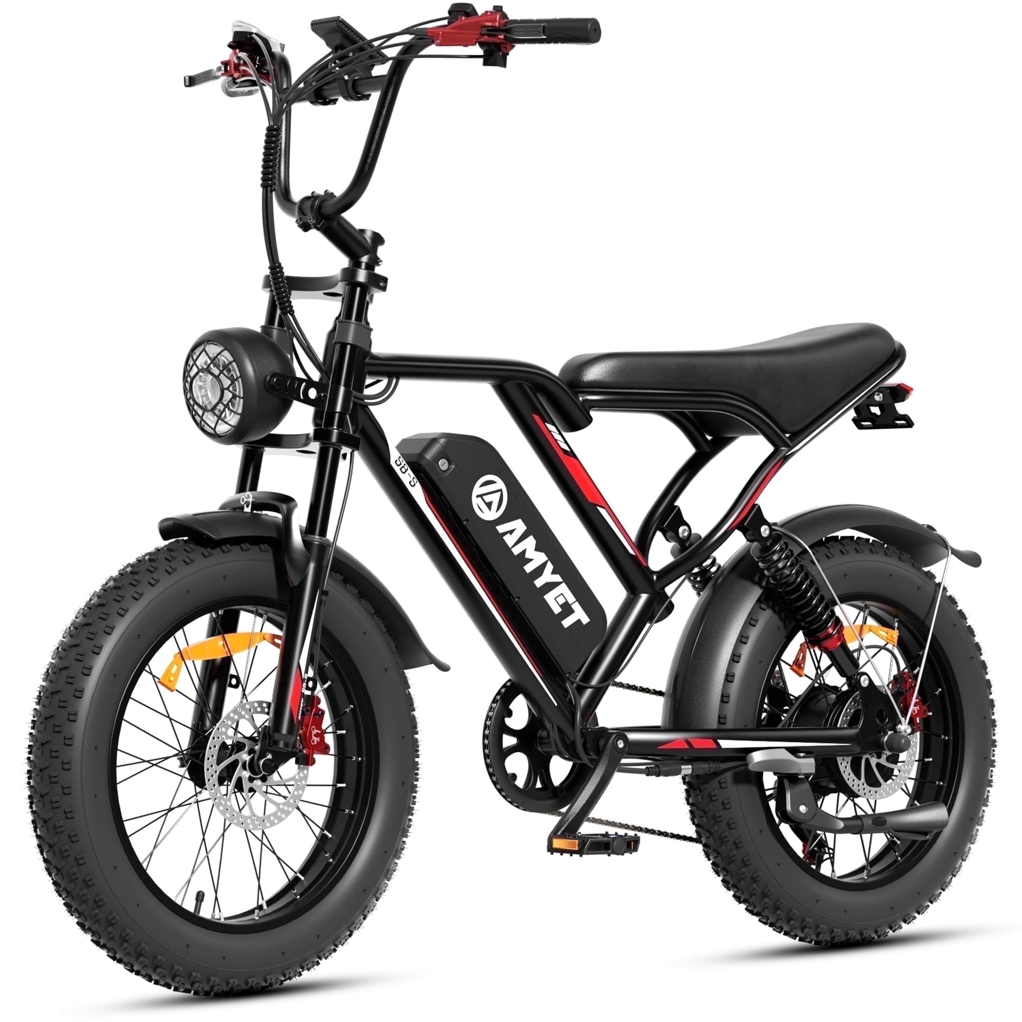 AMYET S8-S Electric Bike 1000W(1500W Peak), 48V 20Ah, 20x4.0 Fat Tire Ebike for Adults, Hydraulic Disc Brakes E-Mountain Bicycle, UL2849