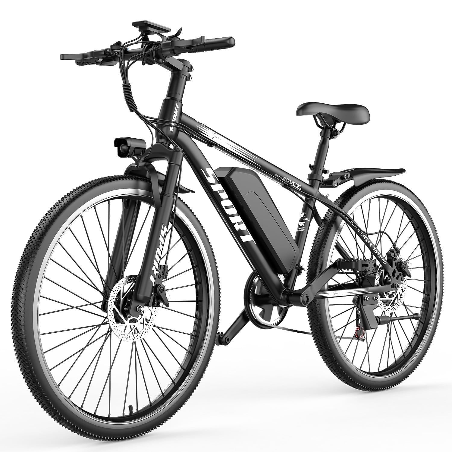 AZHAR G29 Electric Bike for Adults, 26 E-Mountain Bicycle,750W,Peak 1200W Motor 48V 10.4Ah Ebike UL2849