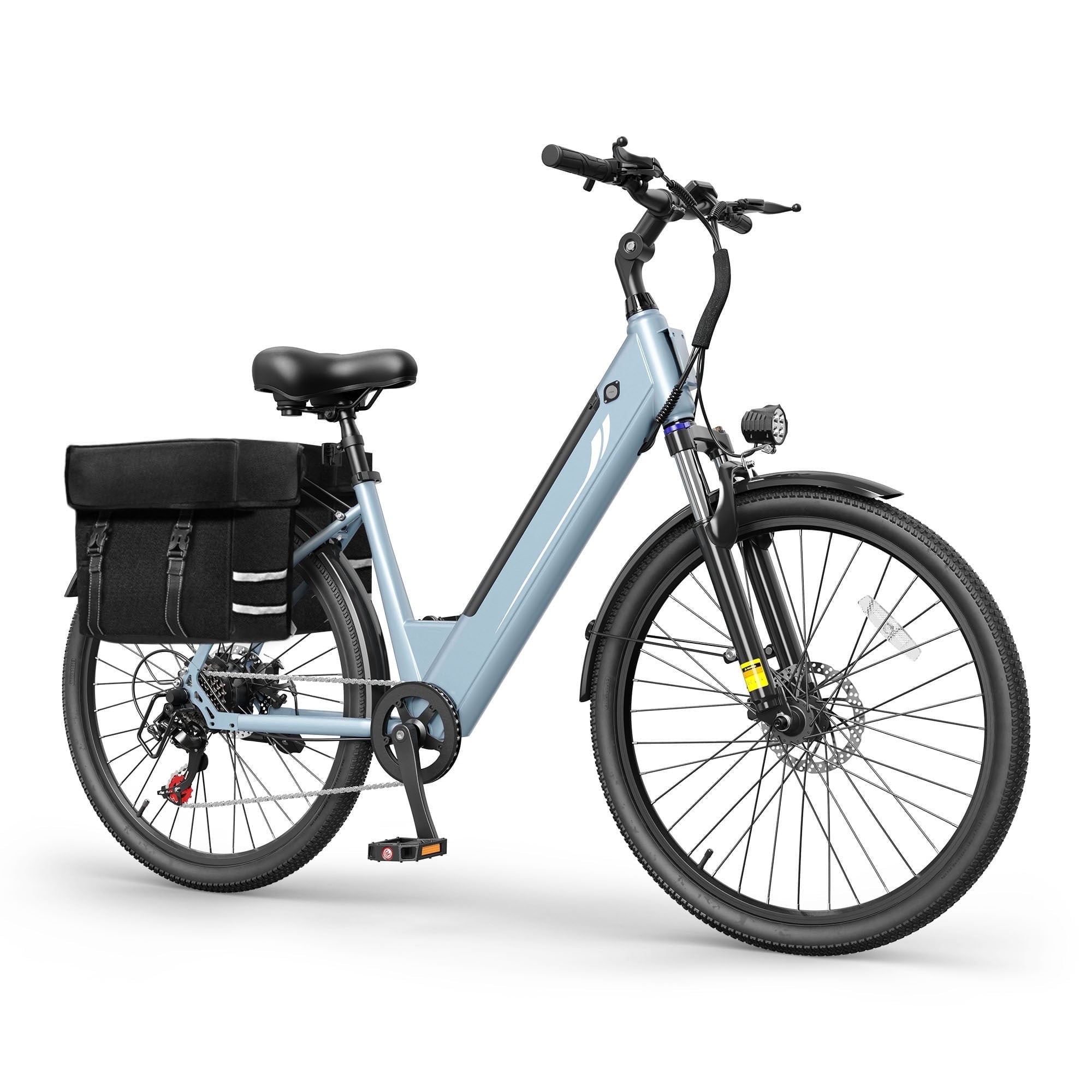Actbest 26 Electric Bike for Woman, Peak 1200W Motor, 48V 15Ah Battery , 7-Speed, Front Suspension & LCD Display, Wide saddle suitable for women riders, Mountain EBike for Adults