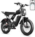 Bopzin Electric Bike for Adults, Peak 1500W App & Anti-Theft, 48V/25Ah, 20x4.0 Fat Tire Ebike, UL2849 E-Mountain Bike