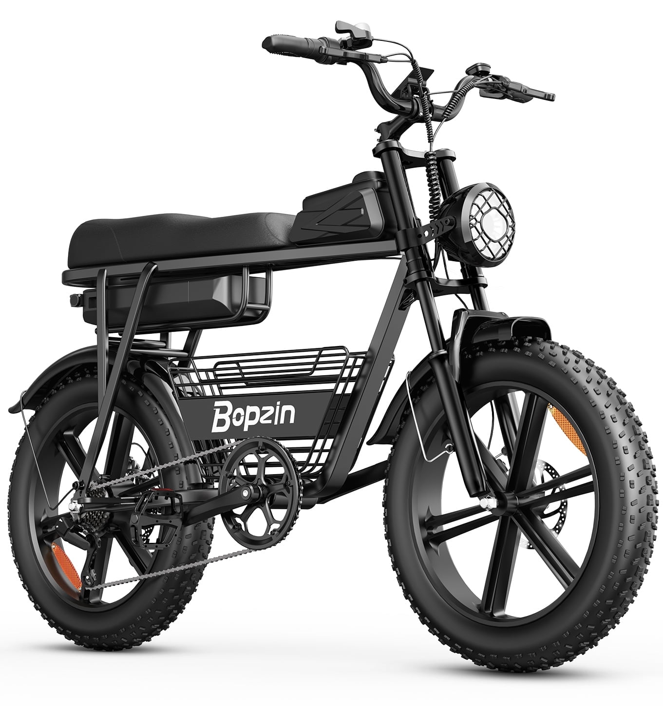 Bopzin Electric Bike for Adults, Peak 1500W App & Anti-Theft, 48V/25Ah, 20x4.0 Fat Tire Ebike, UL2849 E-Mountain Bike