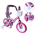 Boys' and Girls' Bike, 12 Kid's Bicycle for 2-4 Years Old, EVA Tires, Training Wheels with Coaster Brake