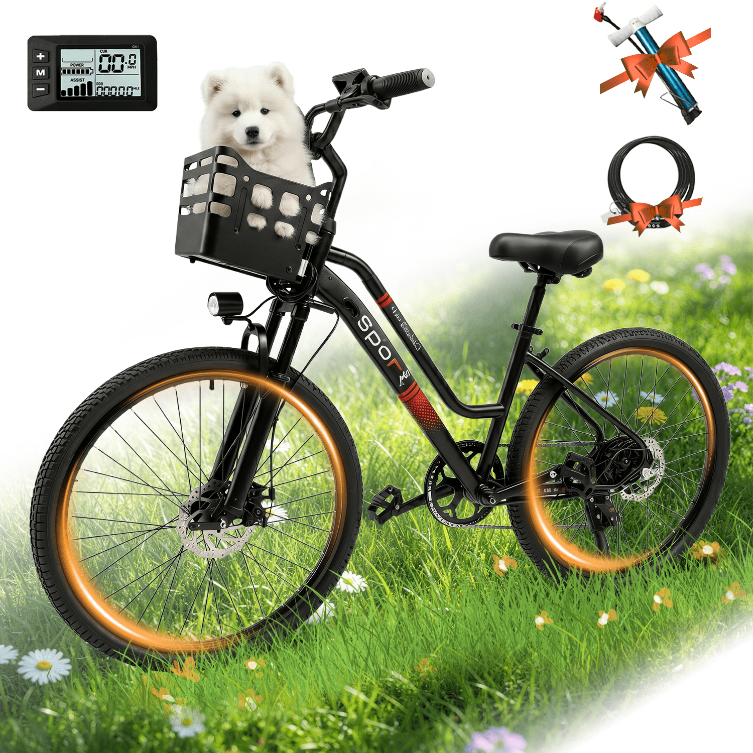 BroPath Electric Bike for Adults, Ebike, Electric Bicycle with 576WH Removable Battery,14 Folding Ebike, 21MPH,20+ Miles(MAX),500W High Motor,Multi-Shock Absorption,Commuting Mini E Bikes,UL2849