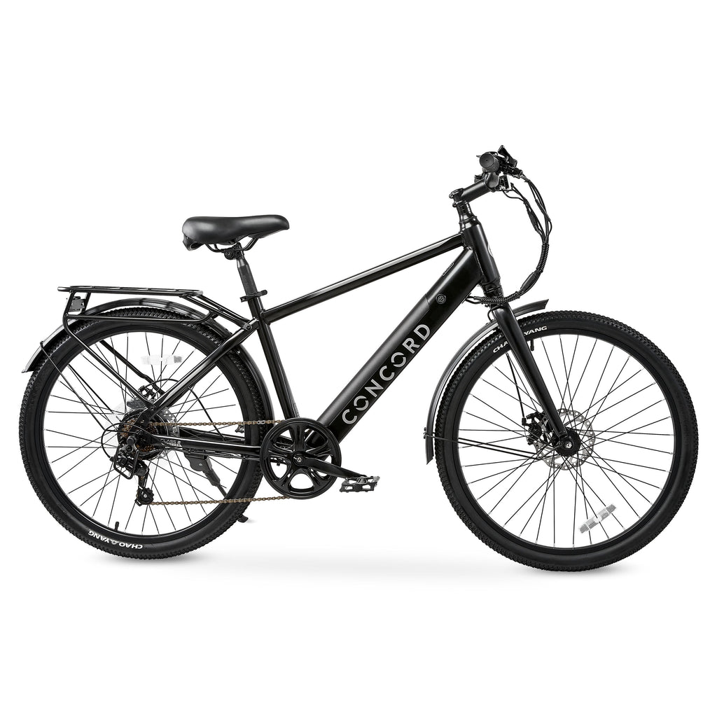 Concord Commutr 26'' Electric Bike, 350W Motor, Class 2, Black, Fits Riders 5'2-5'10