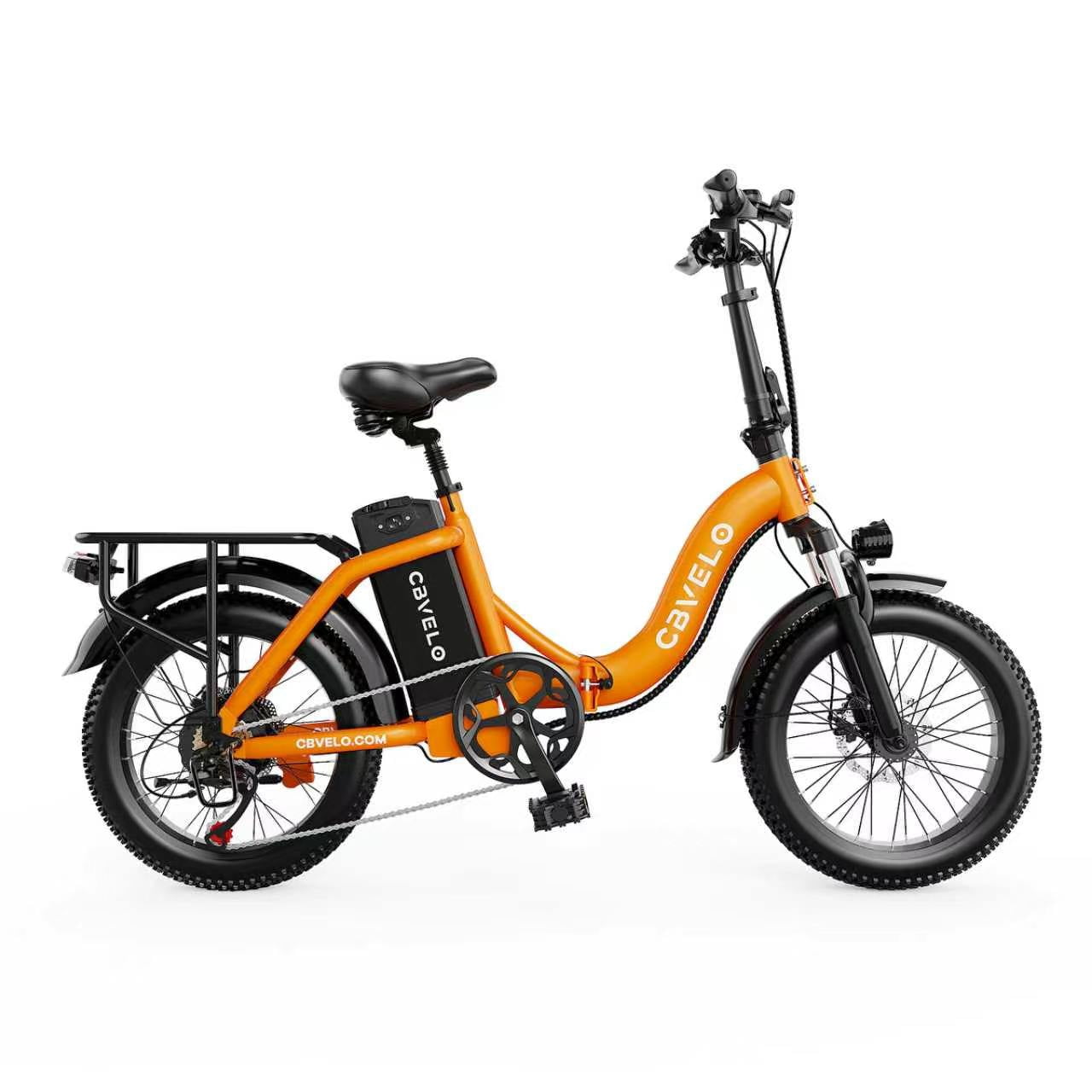 Cbvelo 1000W Folding Electric Bike, 48V 20.8AH Removable Battery, 30+MPH, 80 Miles Max Range, 20 Fat Tire for Adults, Older Teen Commuter