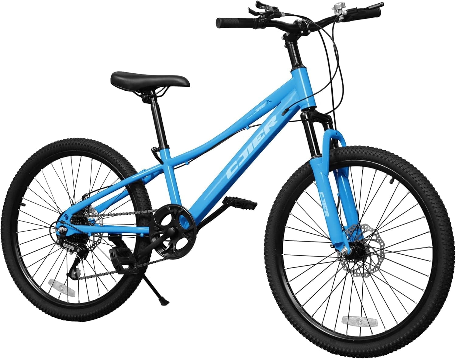 DEYGIA 20 Inch Kids Mountain Bike, Bikes for Boys, 7-Speed with Front Suspension, Dual Disc Brakes & Knobby Tires for Ages 6-14, Multi Color