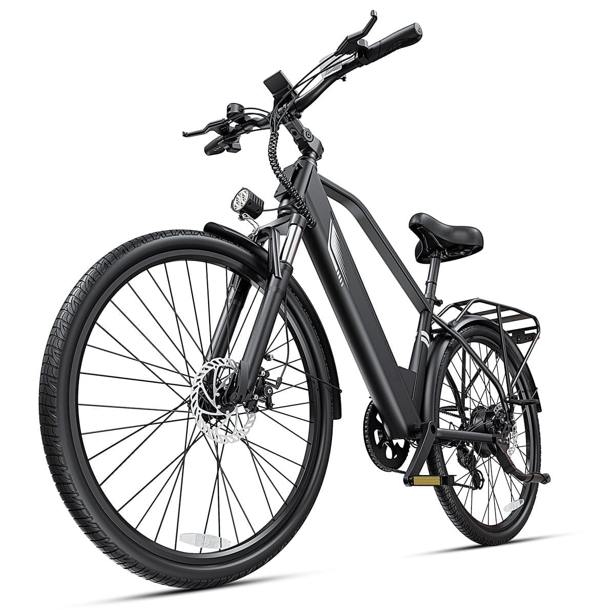 DYU C7L Electric Bike for Adults, 26 Peak 1000W Motor Ebike, 48V 10.4Ah Removable Battery, 45 Miles Max 20MPH, 7 Speed Electric Bicycle UL2849