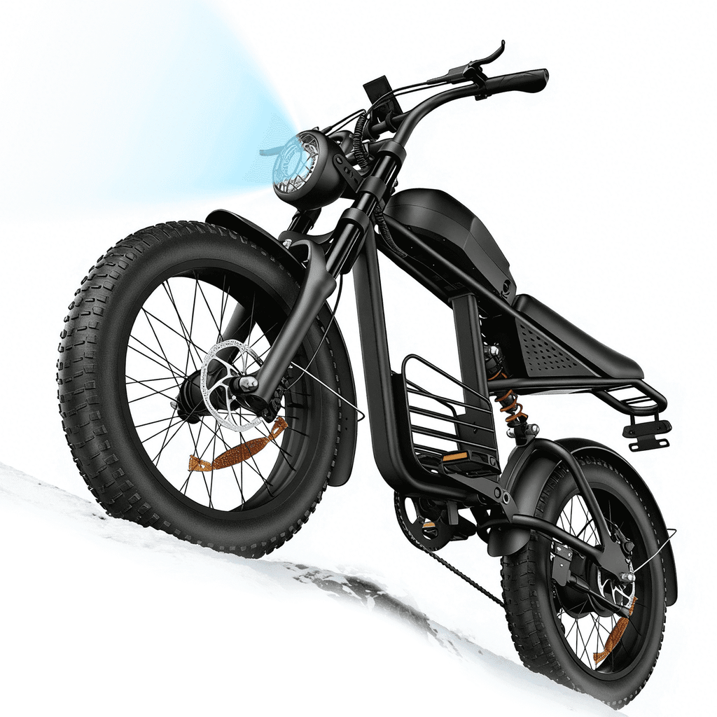 Electric Bike for Adults, 1000W Dirt Bike, 30MPH, 48V 15Ah E-Bike, 30-40 Miles Electric Bikecycle, 20 Fat Tire Off-Road Bike, All Terrain for Mountains, Snow, Sand, Road