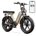 TST Electric Bike for Women, 20x4 Fat Tire, E Mountain Bike, 750W Motor 48V/15AH UL2849, Dual Hydraulic Disc Brakes, Full Suspension