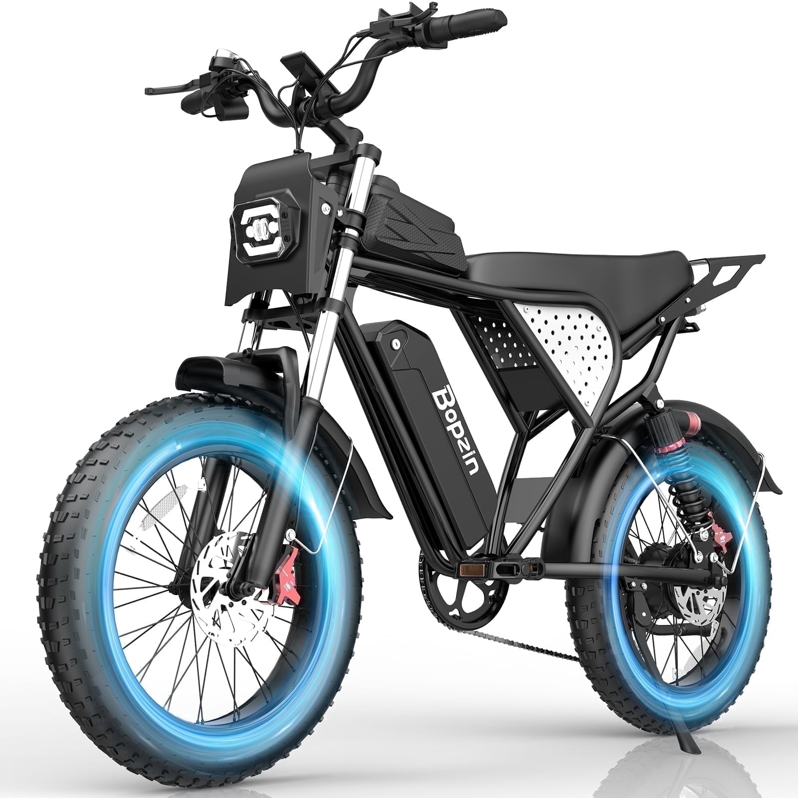 Electric Bike for Adults,1500W 35MPH,48V 20AH 30-80 Miles,20'' Fat Tire Mountain Bike with Rear Rack UL2849