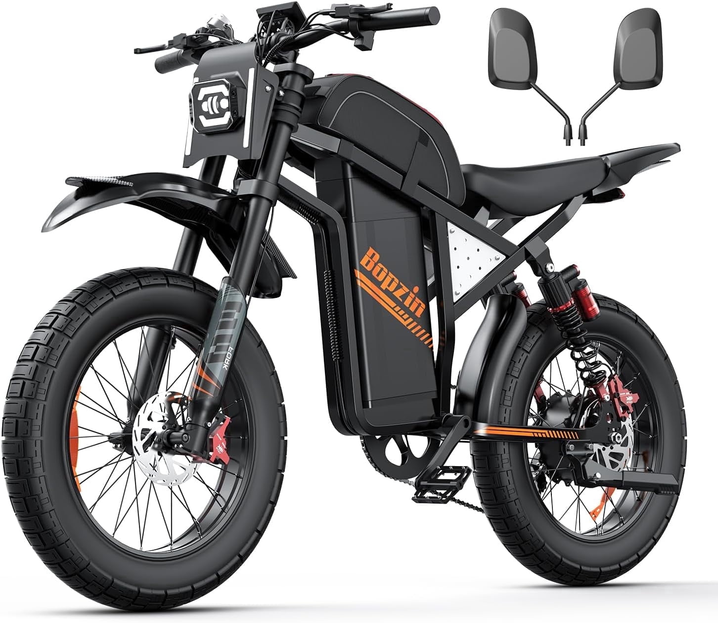 Electric Dirt Bike for Adults/Teens,Peak 2600W,Anti Theft Alarm Electric Motorcycle,60V 23AH,Max 100 Miles Removabale Battery,14/12 Tire Mountain Bike UL2849