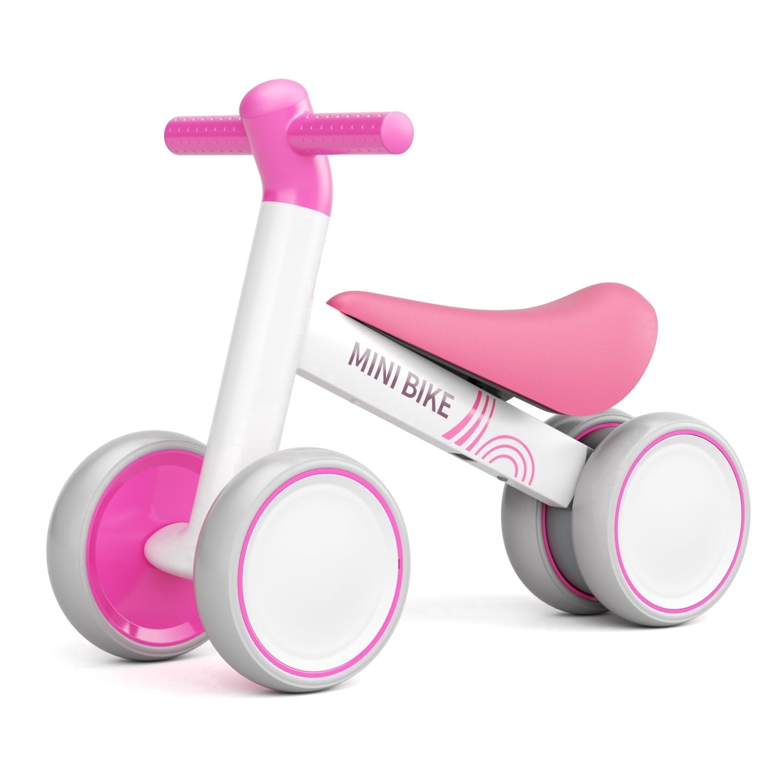 GLAF Baby Balance Bike for 12-36 Months , Toddler balance bike with 4 Wheels , Indoor & Outdoor Bike Riding Toy, First B-day Gift