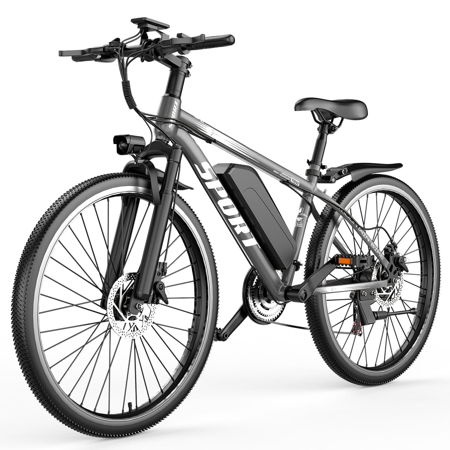 GWEIT Electric Bike, 26 Pneumatic Tires, 1500W Peak Motor Electric Mountain Bike, 25MPH 35Miles Range, 48 10.4AH Removable Battery E Bikes for Adults, UL 2849 Certification