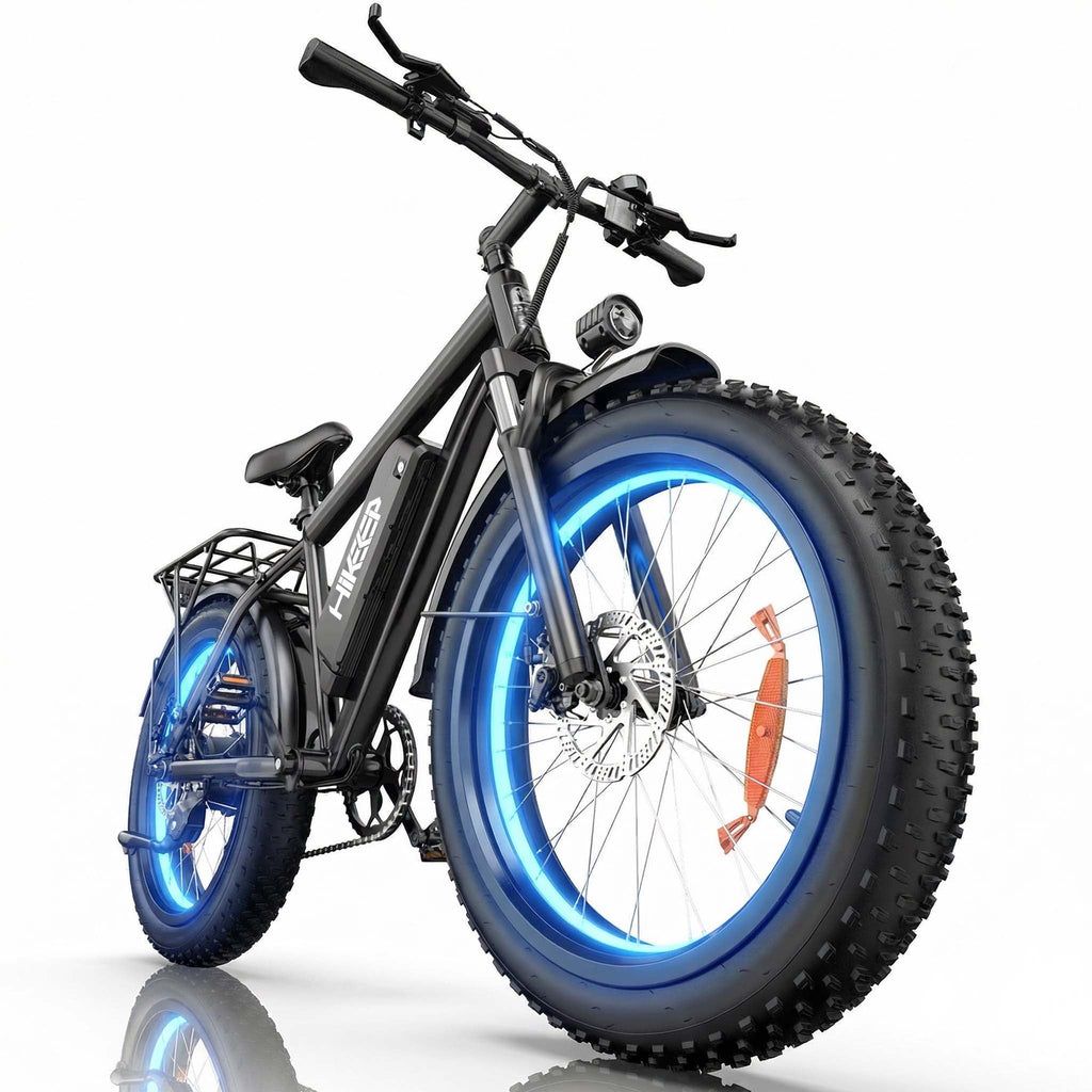 HiKeep 26 Electric Bike for Adults 1500W Peak, 48V 15.6Ah Removable Battery, 30MPH Electric Bicycle, 26x4 Fat Tire Mountain Ebike, Shimano 7 Speed, UL2849, Black