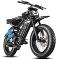 HiKeep 750W 1500W Fat Tire Electric Bike for Adults, 48V 17.5Ah Battery Ebike, Full Suspension E-Bike, Long Range Mountain Electric Bicycle, UL2849