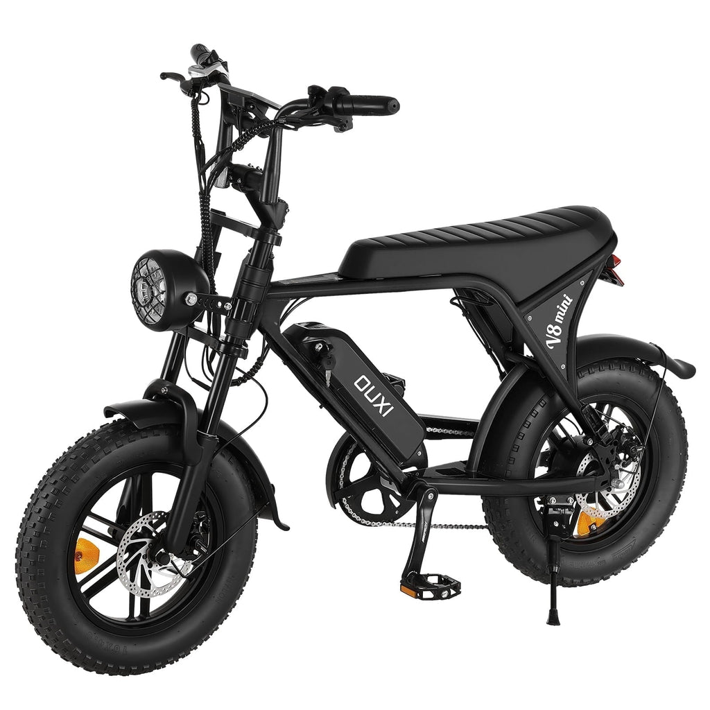 Luimp Electric Bike for Adults, 16 Fat Tire Ebike with 36V 10.4Ah Battery, 500W Electric Bicycle Up to 20MPH, MINI E-Bike for Riding & Commuting, Moped Style Ebike, Front Suspension, E-bike UL2849