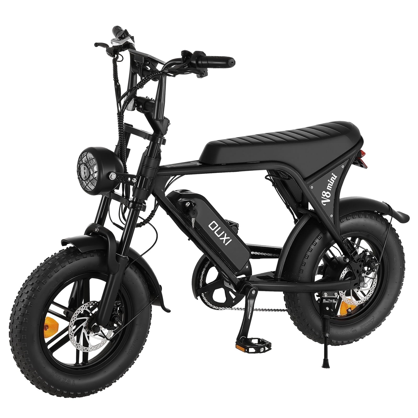 Luimp Electric Bike for Adults, 16 Fat Tire Ebike with 36V 10.4Ah Battery, 500W Electric Bicycle Up to 20MPH, MINI E-Bike for Riding & Commuting, Moped Style Ebike, Front Suspension, E-bike UL2849