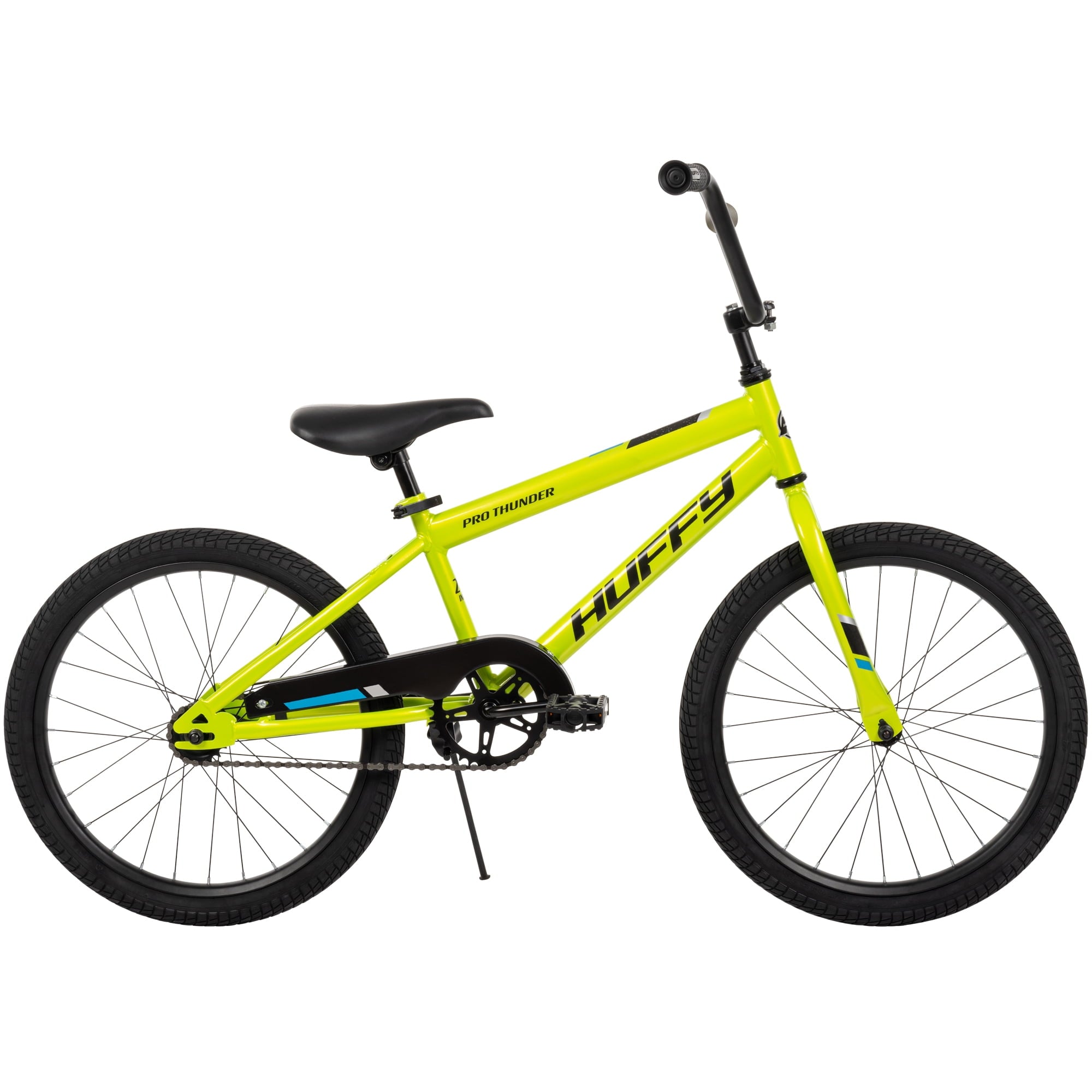 Huffy 20 Pro Thunder Kids' Bike, Fits Riders 44 - 56, Acid Green, Youth, Boys