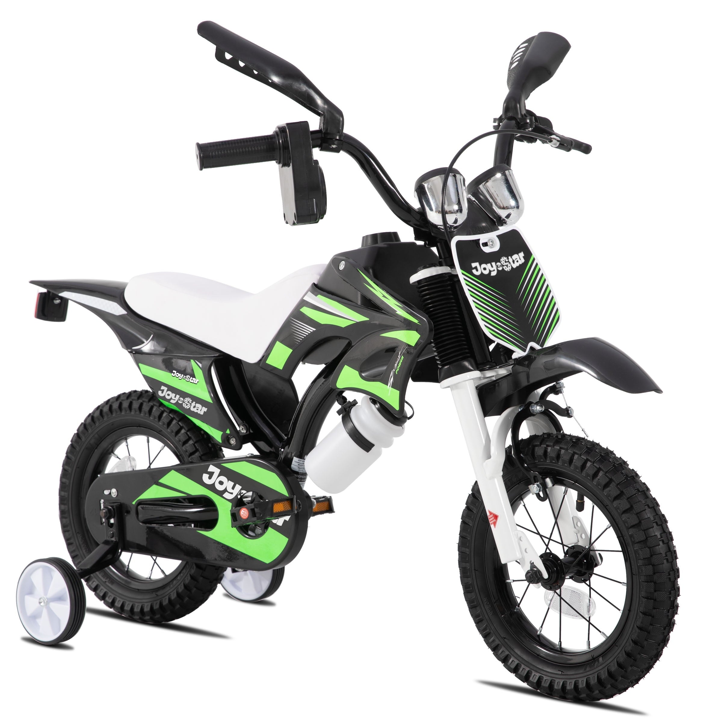 JOYSTAR Motocross Style Kids Bike for Boys Girls Ages 2-4 Years, 12 Inch Children Bicycles Black