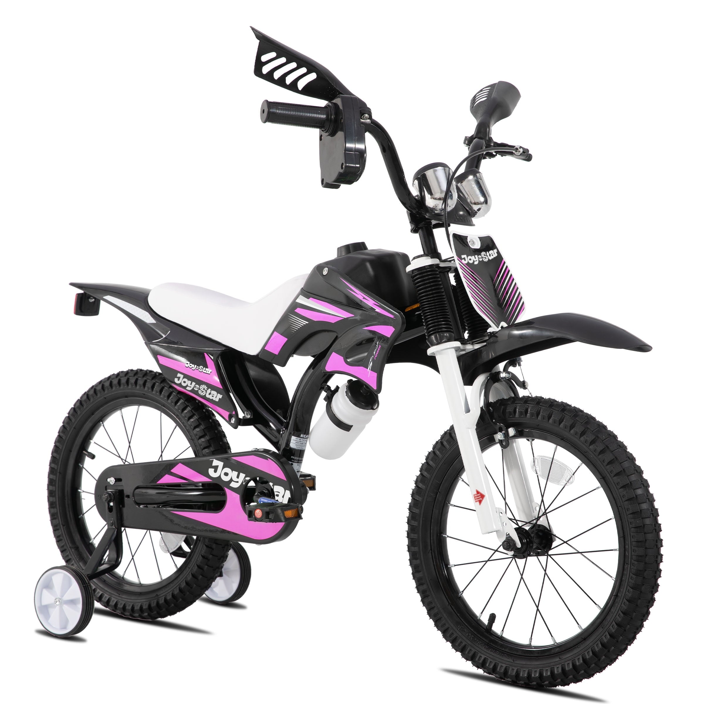 JOYSTAR Motocross Style Kids Bike for Boys Girls Ages 2-4 Years, 12 Inch Children Bicycles Black
