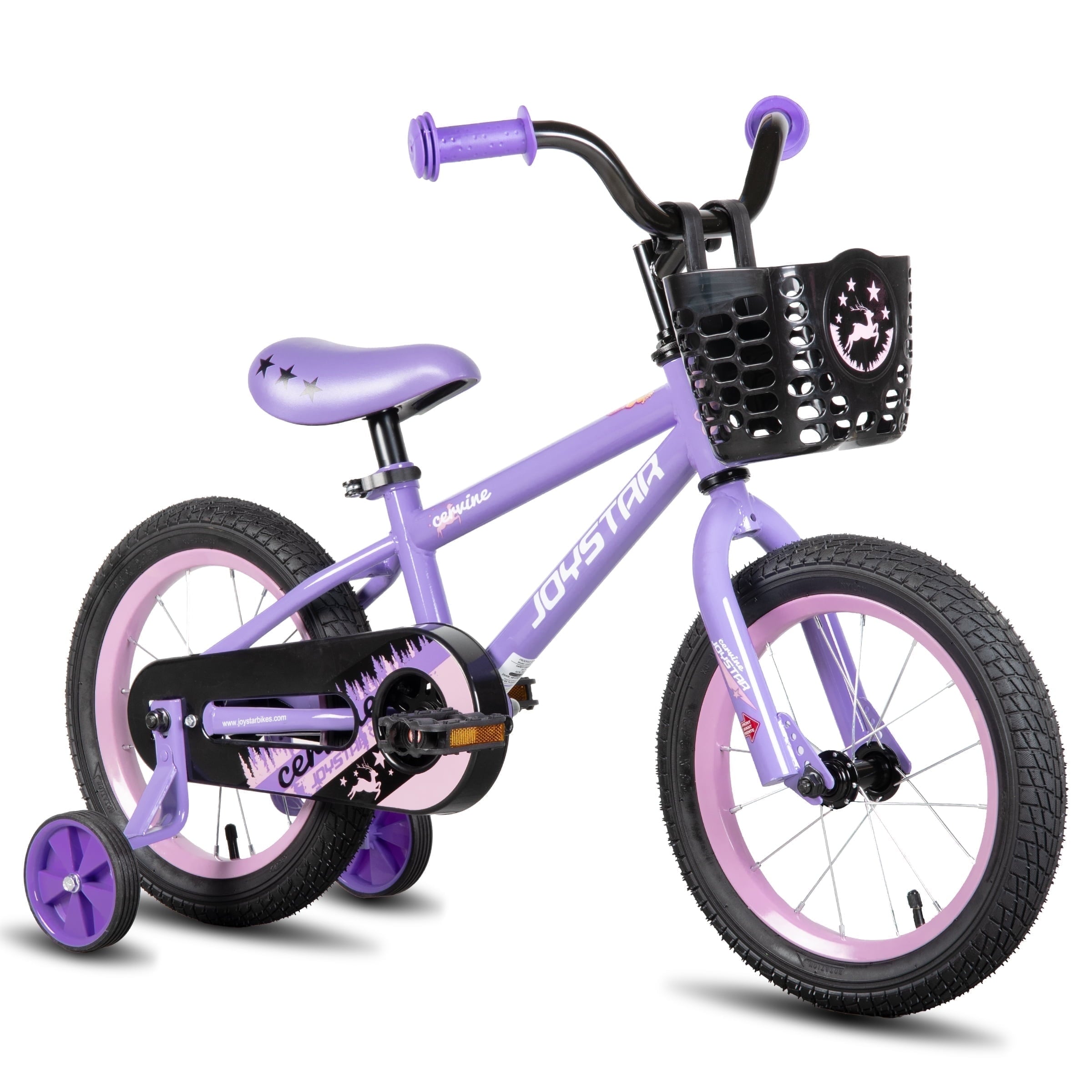 JOYSTAR Cervine 14 inch Kids Bike for Boys and Girls, Children Bicycle in Pink