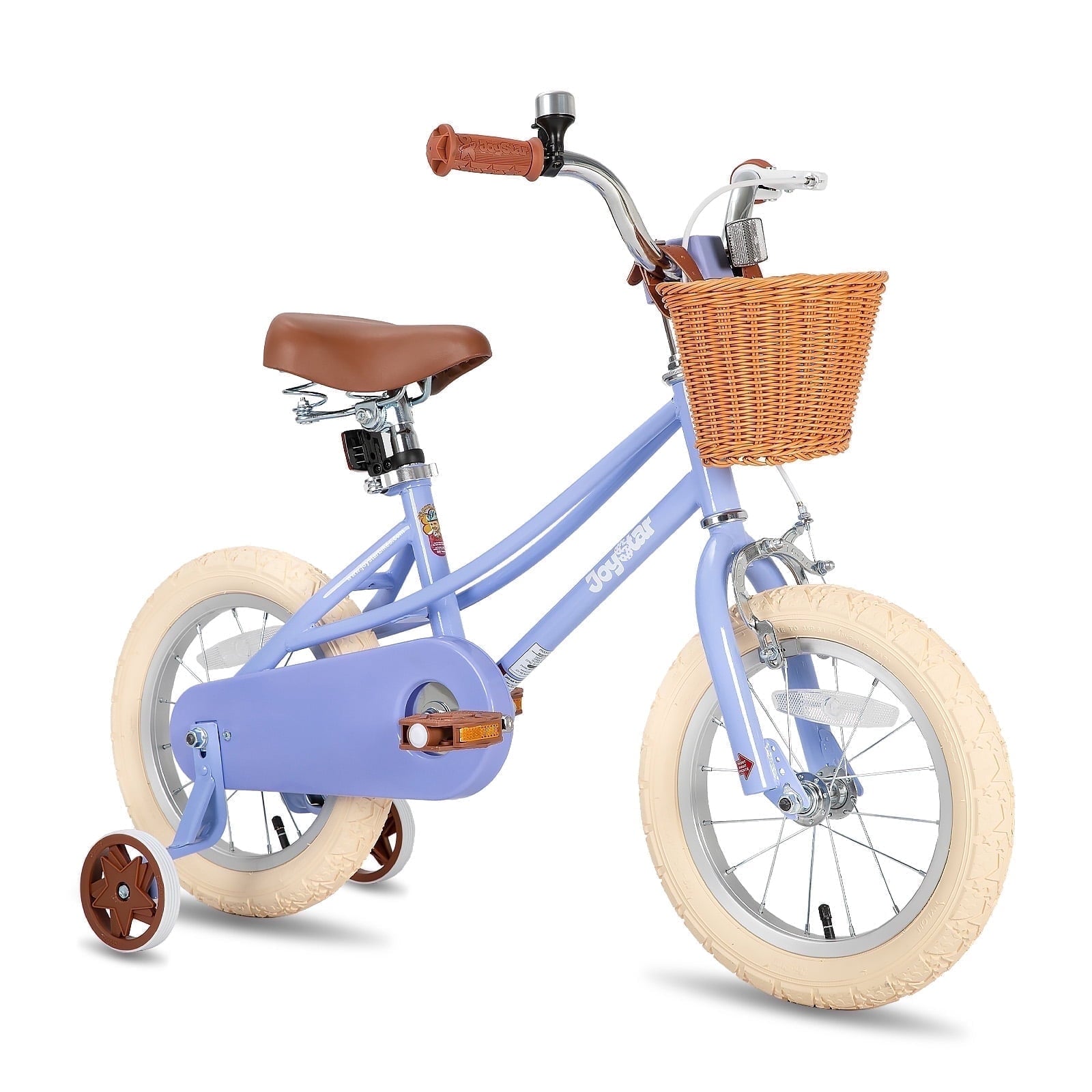 JOYSTAR Girls Bike for 2-13 Years Old Toddlers and Kids, 12 14 16 18 Kids Bike with Training Wheels & Basket, 20 Inch Kid's Bicycle with Kickstand, Retro Style Bikes