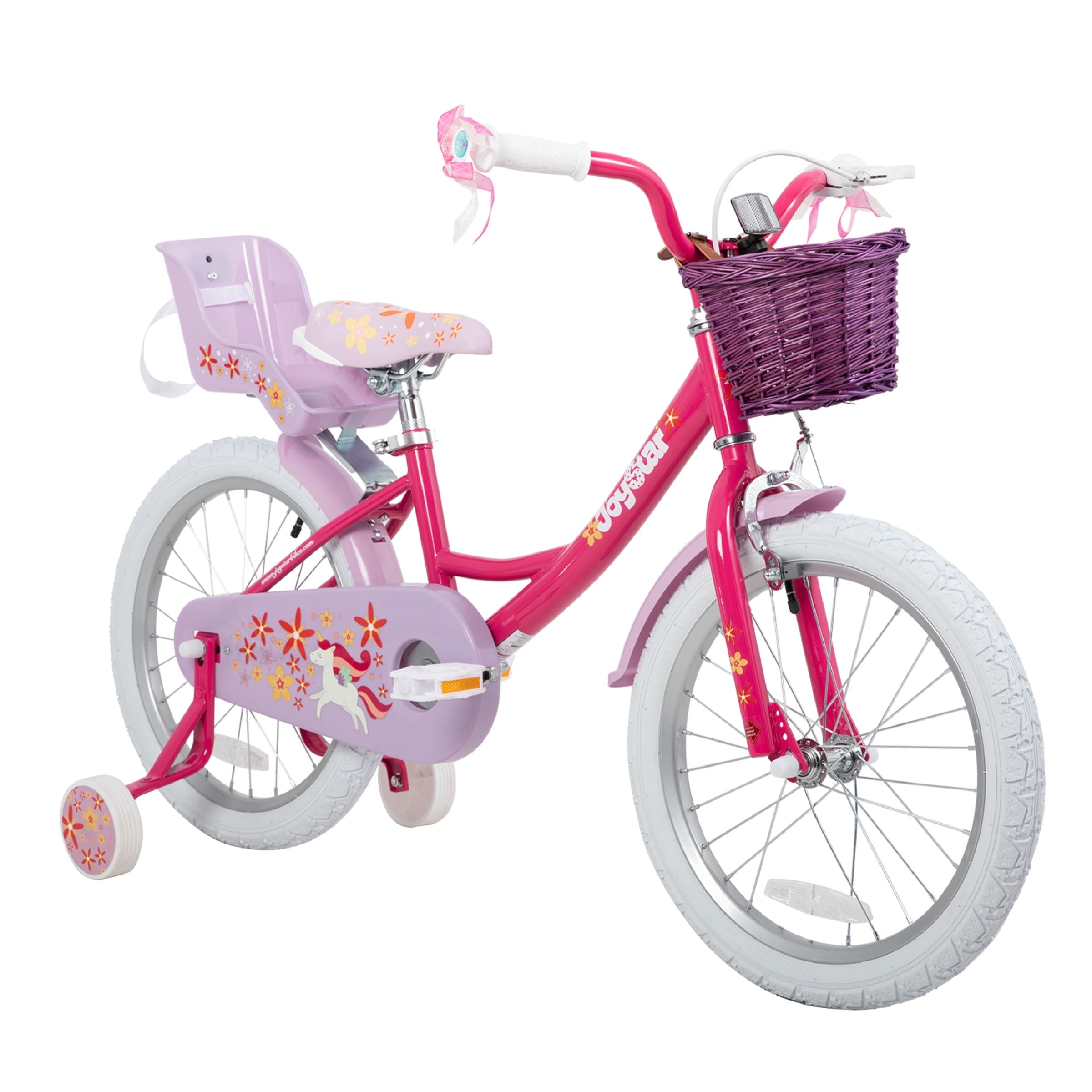 Joystar Unicorn 14inch Girls' Bike, Mint Pink