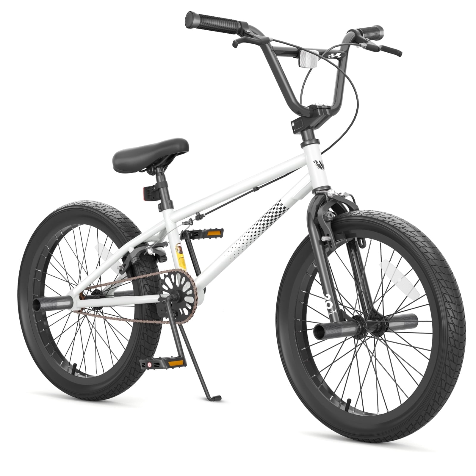 KORIMEFA Freestyle Kids BMX Bikes 18 20 Inch Kids Bicycles for Years Old Boys Girls Teen with Adjustable Seat and Handbrake, for Kids 8-12 Beginner-Level to Advanced Rider