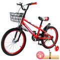 Kids Bike for Ages 3-10 Years Old Boys Girls, 14/16/18 Inch Kid's Bikes with Training Wheels, Basket, Dual Brake, Children Bicycle for Kids and Toddler Beginners, Pink/Red