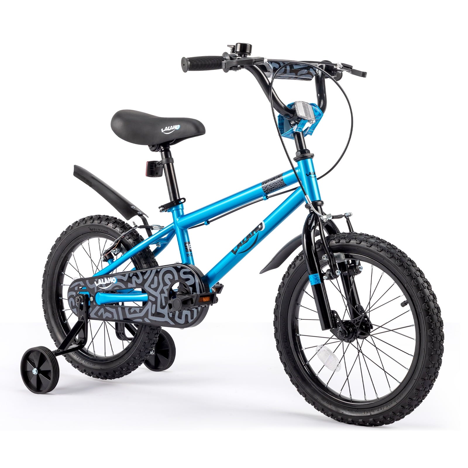 Ktaxon Bike, 18 Inch Bicycle with Training Wheels and Kickstand, Easy to Assemble, Learning to Ride, Blue