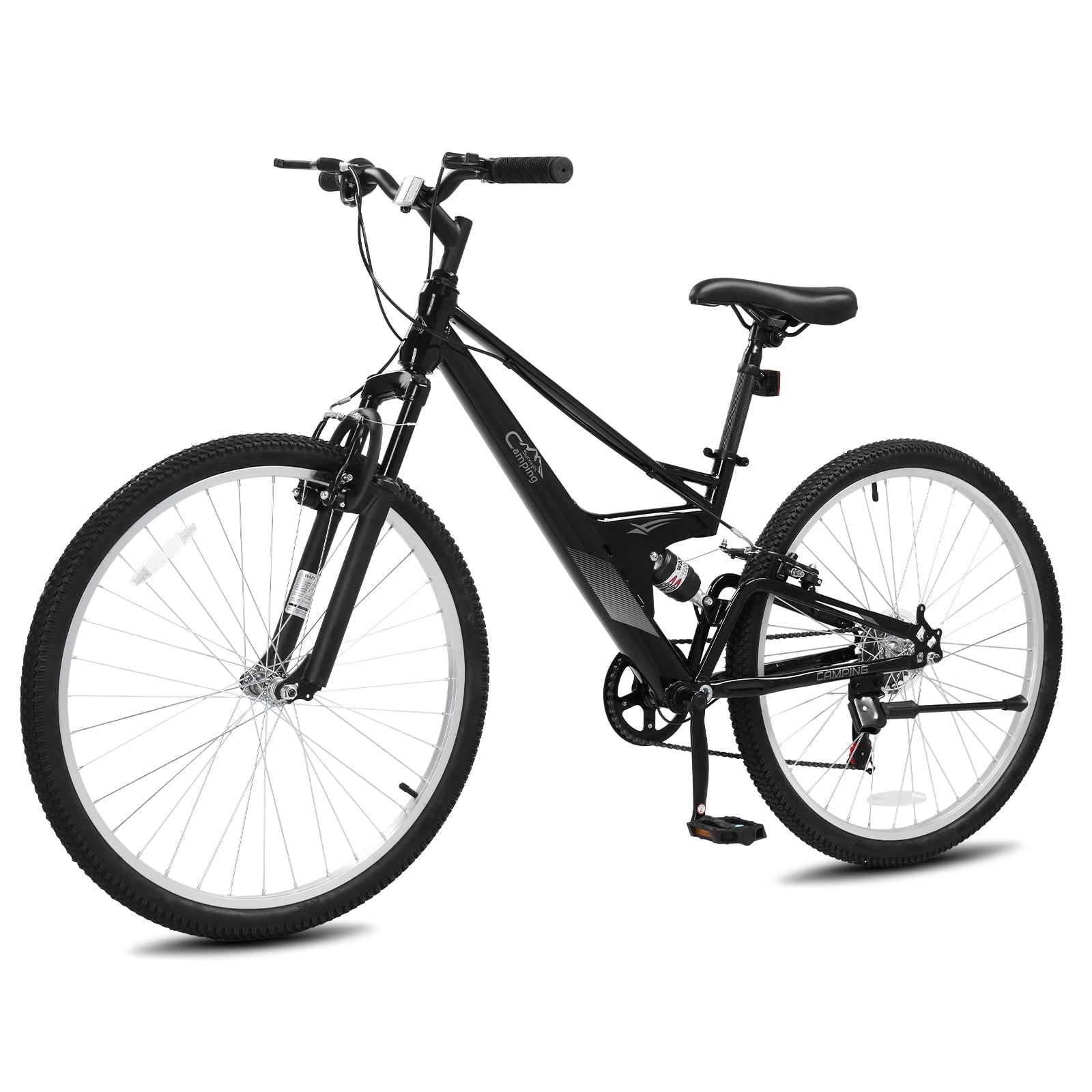 Ktaxon 26 inch 7 Speed Mountain Bike for Adult, Dual Shock Absorbers, Dual V Brake, Black