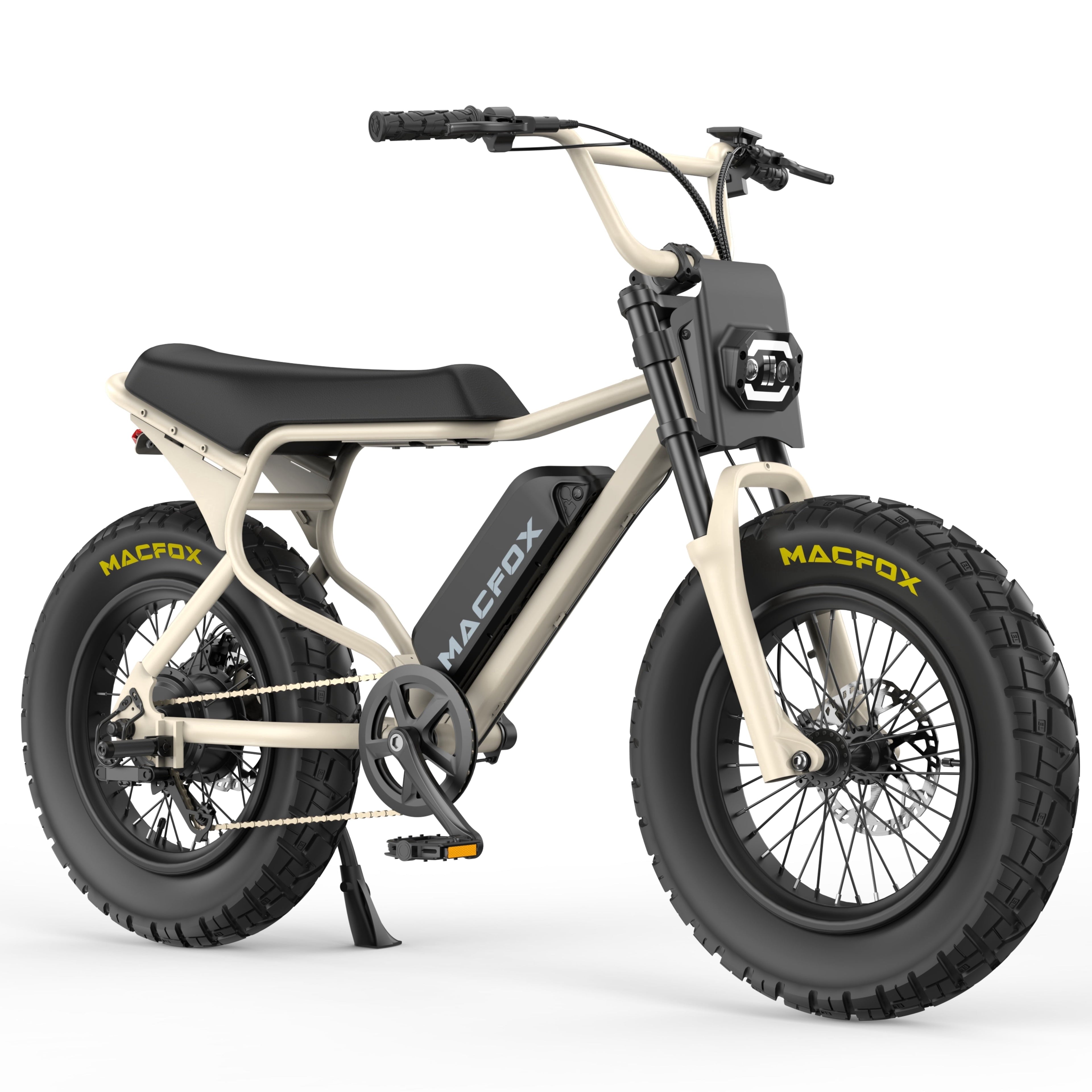 MACFOX X7 Adult Electric Bike, 750W E-Bike, 20 MPH, 48V 13Ah removable battery, 35-mile range, hydraulic brakes, upgraded 20x5.0 wide rear tire.