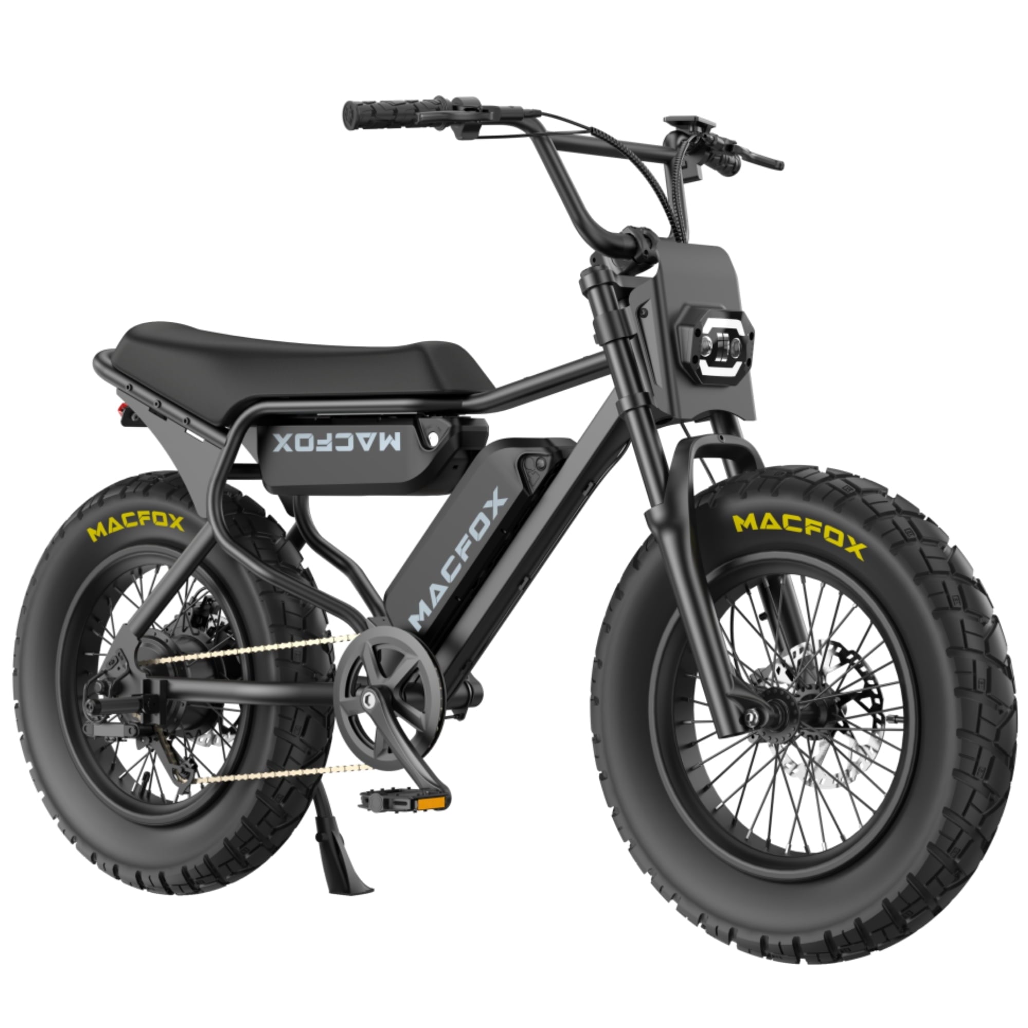 MACFOX X7 Adult Electric Bike, 750W E-Bike, 20 MPH, 48V 13Ah removable battery, 35-mile range, hydraulic brakes, upgraded 20x5.0 wide rear tire.