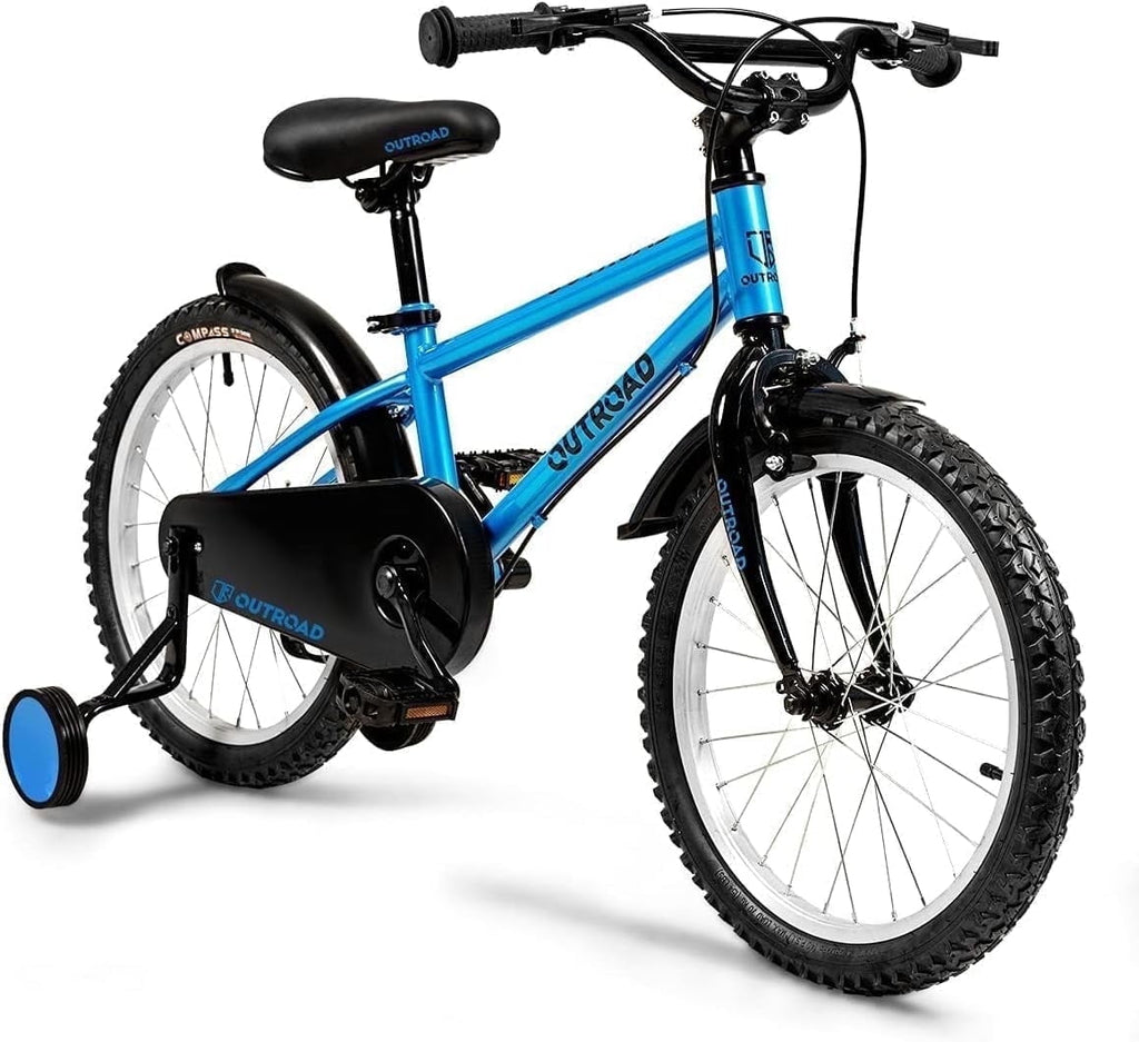 Marknig Kids Bike for Boys & Girls, 14 16 18 Inch Children's Bicycle for Ages 3-9 Years with Training Wheels and Adjustable Seat,Blue