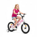 Montasen 14 Inch Kids Bike with Training Wheels Hand Brake Coaster Brake BMX Style Bicycle, Pink